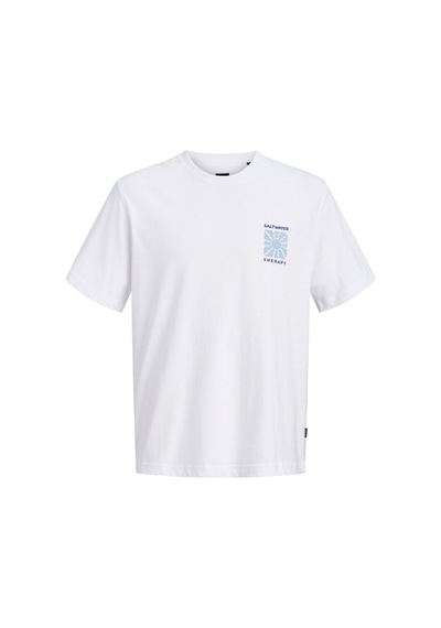Jack & Jones Blajake Erkek Beyaz Tişört 12294944-bw