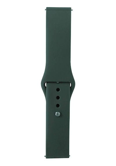 Xemu Galaxy Uyumlu Watch 42mm Band Serisi 20mm Klasik Kordon Silikon Strap Kayış-pine Yeşil