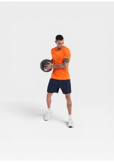 Nike Dri-fıt Park Vıı Bv6708-010 Erkek Futbol Forması Siyah Antrenman Tişörtü Turuncu