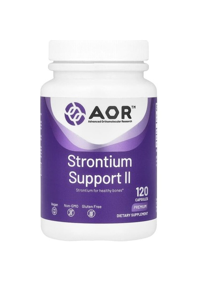 Advanced Orthomolecular Research Aor, Strontium Support Iı, 341 Mg, 120 Capsules