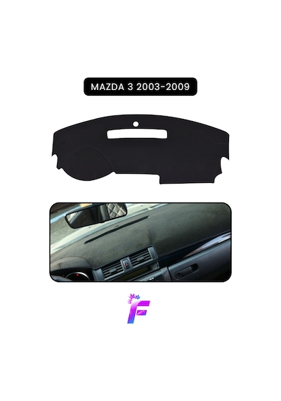 Mazda 3 2003-2009 Uyumlu Torpido,panel Örtüsü Hızlı Ve Kolay Montaj Kaymaz Tasarım Td30
