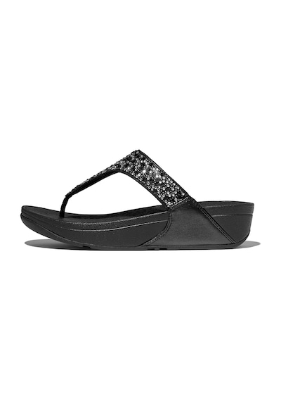 Roncato 090 All Black Terlik Kadın Diğer Je3-090 Fitflop Lulu Crystal-mix Toe-post All Black Siyah