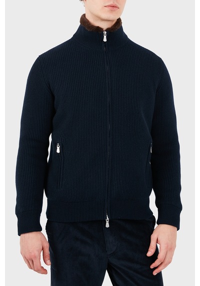 Gran Sasso Regular Fit Fermuarlı Dik Yaka Fitilli Triko Ceket Erkek Ceket 23146 15581 598 Lacivert Gran Sasso Regular Fit Fermuarlı Dik Yaka Fitilli Triko Ceket Erkek Ceket 23146 15581 598 Lacivert