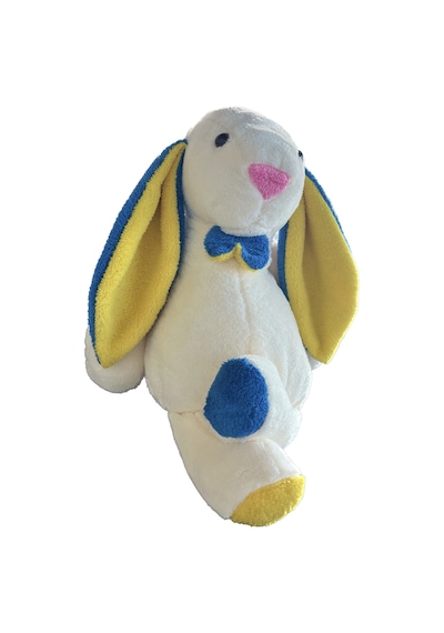 Uyku Arkadaşım Papyonlu Uzun Kulak Bunny Peluş Tavşan Lacivert