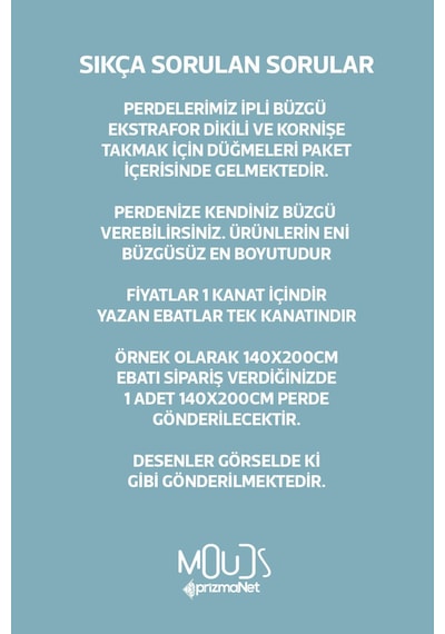 Mavi Unicorn Desenli Fon Perde Çocuk Ve Bebek Odası Süet Dijital Baskılı Ekstrafor Büzgü Tek Kanat Çok Renkli