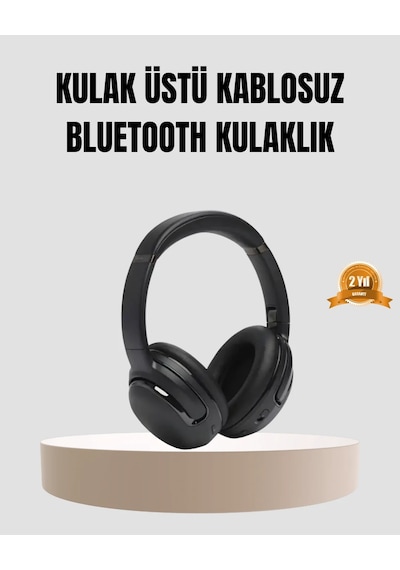 Yeni Nesil Stereo Kulaklık Telefon, Tablet Ve Laptop İle Geniş Uyumluluk Siyah