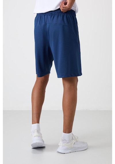 Tommy Life Parlament Polyester Kalın Yumuşak Comfort Fit Erkek Şort - 81273 Mavi