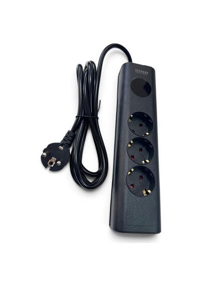 Eurobox Sh-4631 3'lü 2metre Kablolu Akım Korumalı Grup Priz 2 m