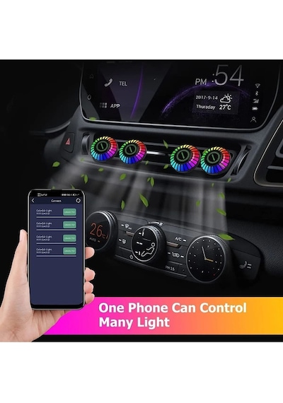 Araç Içi Rgb Sese Duyarlı Ekolayzer Led Işıklı Koku