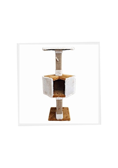 Botar İkonik Kedi Evi 35-35-120cm Camel