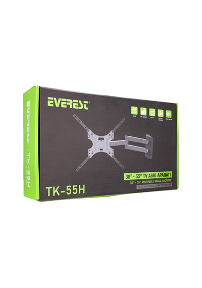 Everest Tk-55h 32"- 55" Tv Duvar Askı Aparatı Hareketli Kol 30kg Taşıma Kapasitesi. 1923