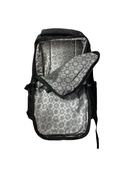 Cakard Su Geçirmez Kaliteli Astarlı Krinkıl Kumaş Unisex Iki Gözlü Okul Spor Seyahat Sırt Çantası 30x45cm Siyah
