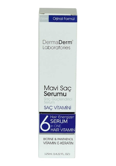 Mavi Saç Serumu Saç Güçlendirici Serum Biotin Panthenol Vitamin E-keratin 125 Ml