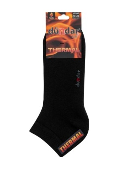 Dündar Çorap Erkek 12'li Thermal Patik Çorap Siyah