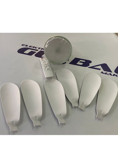 Lampist Uzaktan Kumandalı Pervaneli Fan LED Ampul (6 Kanat) LP7377 - 30W E27