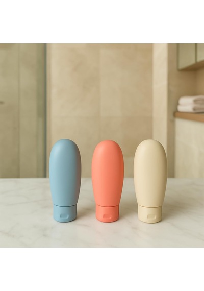 Vios Store Travel Boy 60 Ml Seyahat Tipi Şampuan Şişesi Seti Sızdırmaz, Yeniden Doldurulabilir Silikon Kap