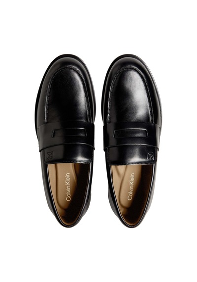 Erkek Ess Rubber Penny Loafer Pol Lth Ayakkabı Hm0hm020250gj Triple Black