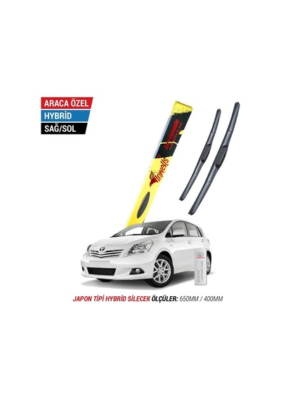 Toyota Uyumlu Verso İnwells Hybrid Silecek Takımı 2009-2013
