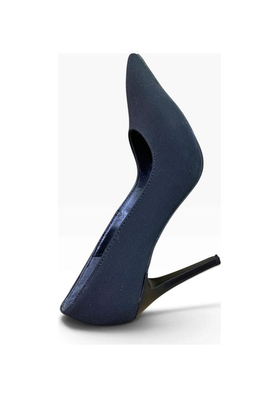 Ayem Kadın İnce Topuk Stiletto Siyah Saten - 940718581 Siyah Saten