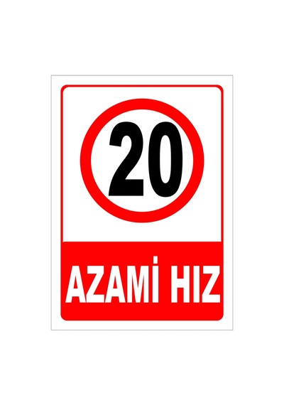 Azami Hız 20 Levhası Levha 50x70 Cm Galvaniz Saç 0,4 Mm