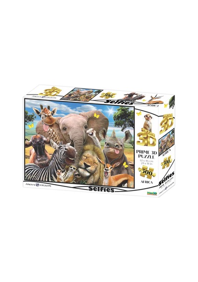 Prime 3d - Afrika Selfie 500 Parça Yetişkin Puzzle 10061