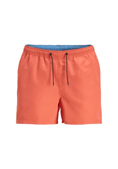 Jack & Jones Erkek Normal Bel Desenli Açık Kırmızı Şort Mayo - 12202956 001