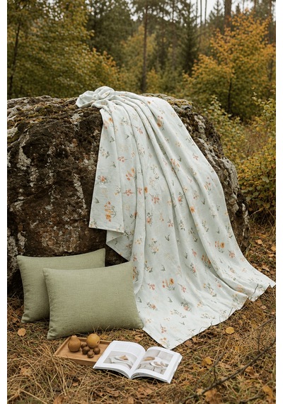 La Notte Flower Garden Çift Kişilik 4 Parça Pike Takımı 210x230 + 160x200 + 2/50x70 Cm Çok Renkli