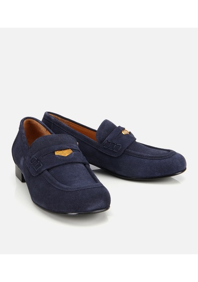 Hotiç Kadın Süet Deri Lacivert Klasik Loafer 01ayh312950a680 01ayh312950a680