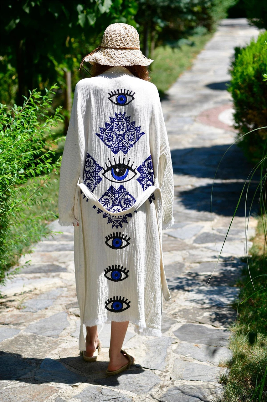 Brandsmithshop Naturel Mystic Eye Kimono Çok Renkli