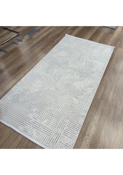 Hoom Rugs Markiz 1138 Krem Modern Pamuk Taban Halı Krem