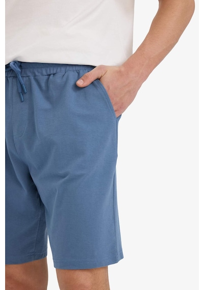 DeFacto Slim Fit Dar Kesim Cepli Pamuklu Basic Düz Bermuda Şort W1105AZ25SPBE808