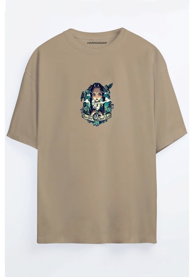 Wednesday Baskılı Unisex Siyah - Beyaz -turuncu - Bej Oversize T-shirt Bej Wednesday Baskılı Unisex Siyah - Beyaz -turuncu - Bej Oversize T-shirt Bej