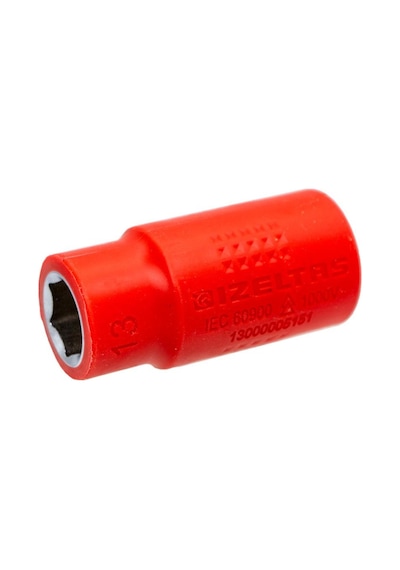 İzeltaş 13000005151 1000v İzoleli 6 Köşe 1/2" Lokma Anahtar 13 Mm