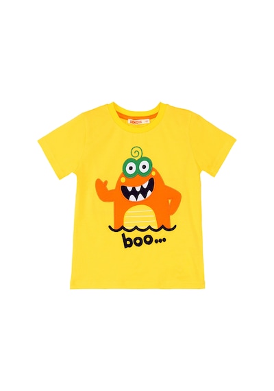 Denokids Lake Monster Erkek Çocuk T-shirt Şort Takım
