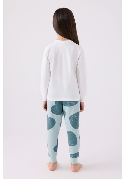 Rolypoly Kız Çocuk Mavi Pijama Takımı Rp3471-c-v2
