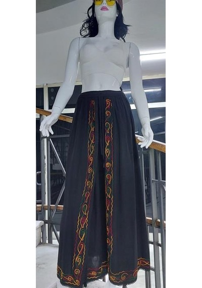 Eren Style Otantik Nakış İşlemeli Harem Şalvar Pantolon Siyah
