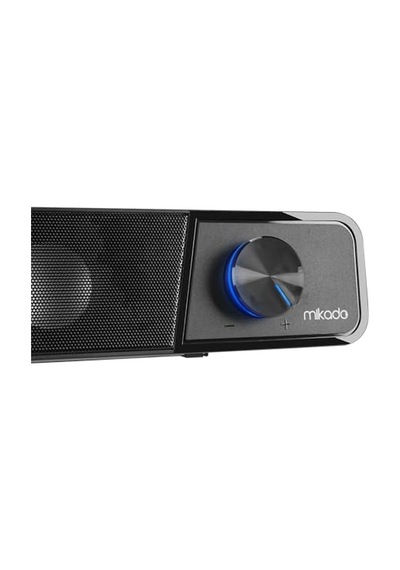 Mikado Serisi Md-69s Siyah 3wx2 Led Işıklı Multimedia Soundbar Speaker Bluetooth Desteği Yoktur Ürün Uzunlugu