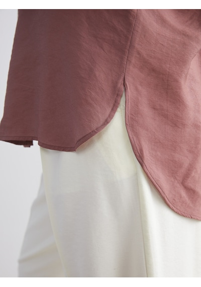 Lcwaıkıkı Classic Kahverengi Oversize Modal Karışımlı Kadın Gömlek Tunik