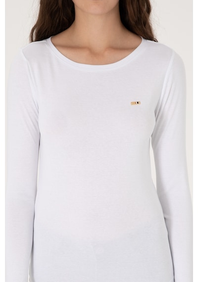 U.S. Polo Assn. Kadın Beyaz Slim Bisiklet Yaka Basic Sweatshırt 50315419-VR013 U.S. Polo Assn. Kadın Beyaz Slim Bisiklet Yaka Basic Sweatshırt 50315419-VR013