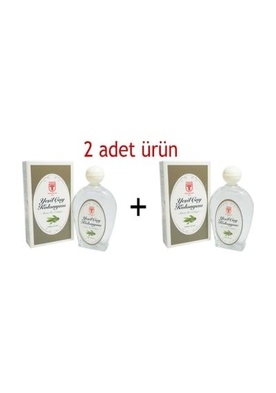 Tariş 2'Li Yeşil Çay Kolonyası-200 Ml Cam Şişe 7691395905112