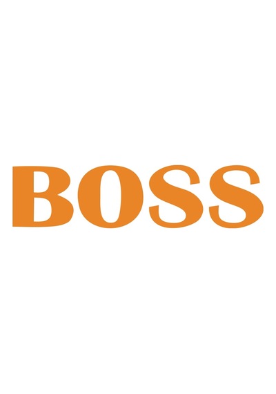 Boss Araba Sticker 17x17 Cm Turuncu