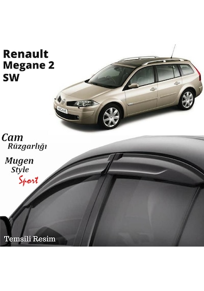 Renault Megane 2 Sw Cam Rüzgarlığı