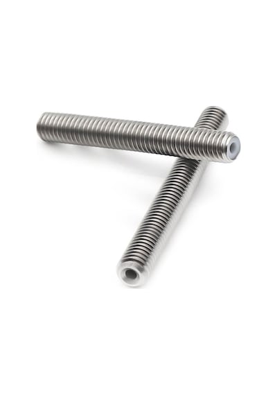 Koodmax 2adet 3d Yazıcı M6 Boğaz Ptfe Boru Paslanmaz Çelik Mk8 Besleme Tüpü Memesi Boğazı 50x6mm