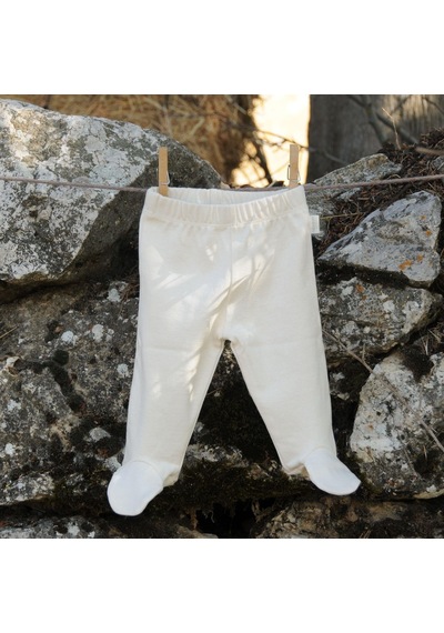 Naturaborn Gots Organik Sertifikalı Bebek Patikli Pantolon Ekru