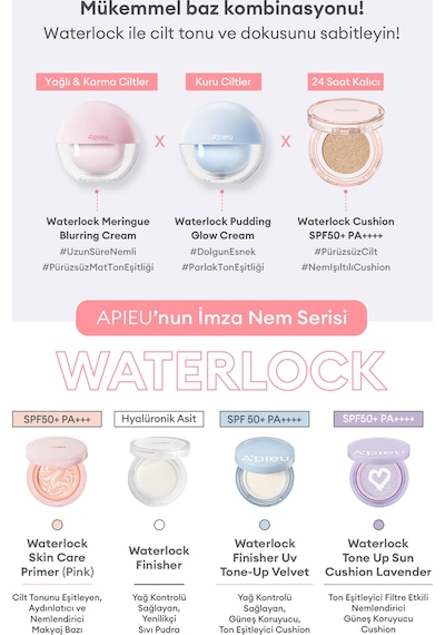 24 Saat Kalıcı Esans İçeren Nemlendirici Cushion A'pıeu Waterlock Cushion 21n Spf50+/pa++++ 21 43088978