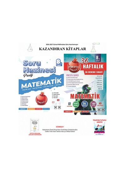 Nartest 8. Sınıf Matematik Soru Ve Deneme 2 Kitap Seti