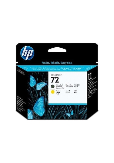 HP 72 Matte Black-Yellow Mat Siyah-Sarı Baskı Kafası C9384A(450.5