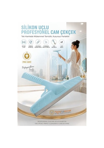 Zenvac 34 Cm Silikon Uçlu Profesyonel Cam Çekçek - Tasarım Estetiği Ve Kusursuz Temizlik 723197 Zenvac29