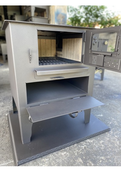 Tuğlalı Kömür Sobası Camlı Şömineli Kuzine