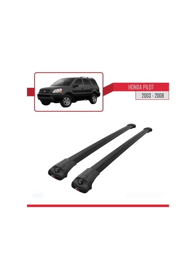 Honda Pilot 2003-2008 Arası İle Uyumlu Ace-1 Ara Atkı Tavan Barı Siyah